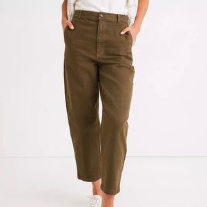 Madewell Slim Wide Balloon Pants in Kale